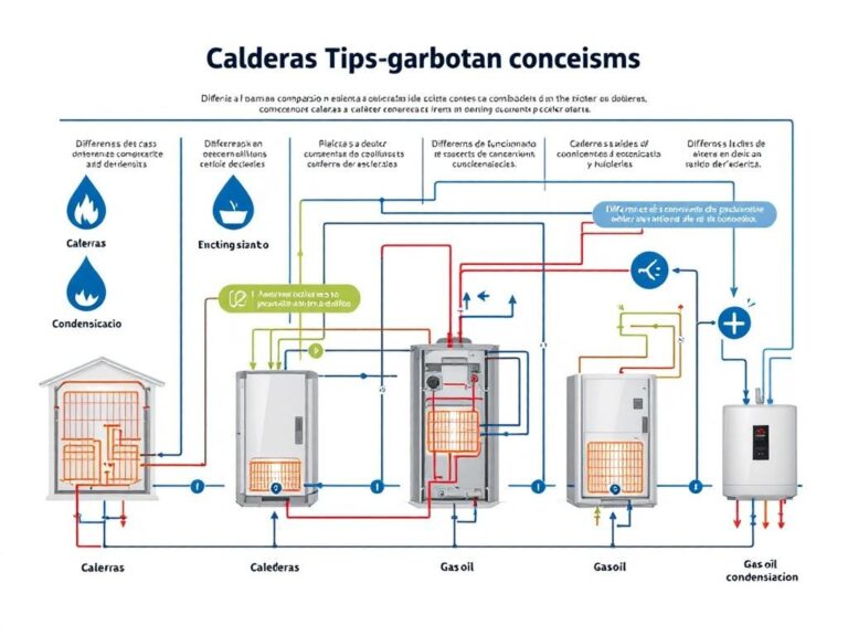 Comparativa de tipos de calderas y diferencias